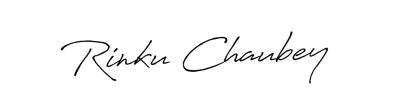 Make a beautiful signature design for name Rinku Chaubey. With this signature (Antro_Vectra_Bolder) style, you can create a handwritten signature for free. Rinku Chaubey signature style 7 images and pictures png