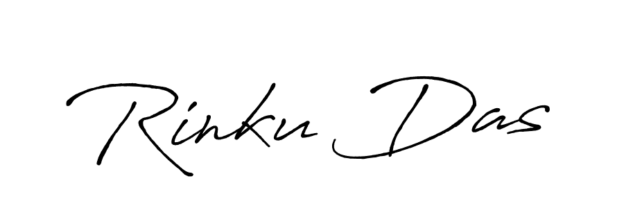 Create a beautiful signature design for name Rinku Das. With this signature (Antro_Vectra_Bolder) fonts, you can make a handwritten signature for free. Rinku Das signature style 7 images and pictures png