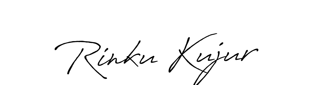 Also we have Rinku Kujur name is the best signature style. Create professional handwritten signature collection using Antro_Vectra_Bolder autograph style. Rinku Kujur signature style 7 images and pictures png