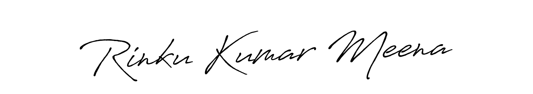 The best way (Antro_Vectra_Bolder) to make a short signature is to pick only two or three words in your name. The name Rinku Kumar Meena include a total of six letters. For converting this name. Rinku Kumar Meena signature style 7 images and pictures png
