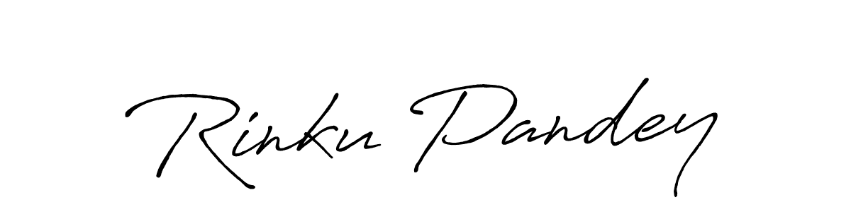 Use a signature maker to create a handwritten signature online. With this signature software, you can design (Antro_Vectra_Bolder) your own signature for name Rinku Pandey. Rinku Pandey signature style 7 images and pictures png