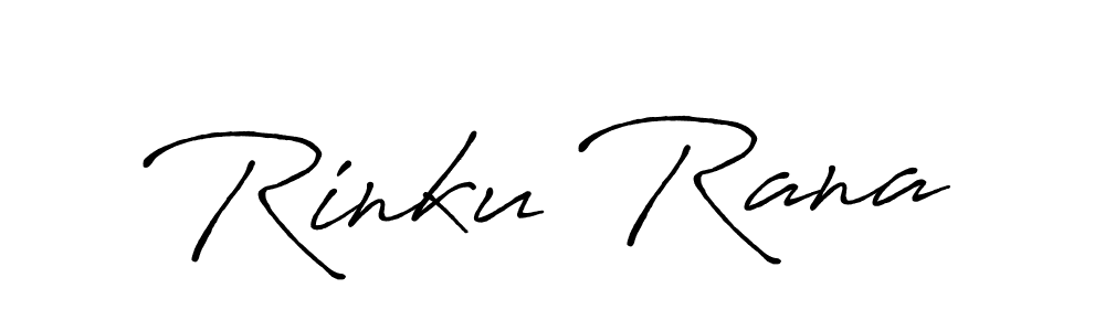 Create a beautiful signature design for name Rinku Rana. With this signature (Antro_Vectra_Bolder) fonts, you can make a handwritten signature for free. Rinku Rana signature style 7 images and pictures png