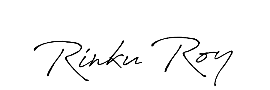 Use a signature maker to create a handwritten signature online. With this signature software, you can design (Antro_Vectra_Bolder) your own signature for name Rinku Roy. Rinku Roy signature style 7 images and pictures png