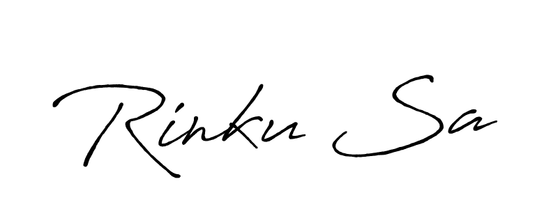 You should practise on your own different ways (Antro_Vectra_Bolder) to write your name (Rinku Sa) in signature. don't let someone else do it for you. Rinku Sa signature style 7 images and pictures png