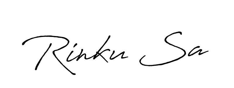 Also we have Rinku Sa name is the best signature style. Create professional handwritten signature collection using Antro_Vectra_Bolder autograph style. Rinku Sa signature style 7 images and pictures png