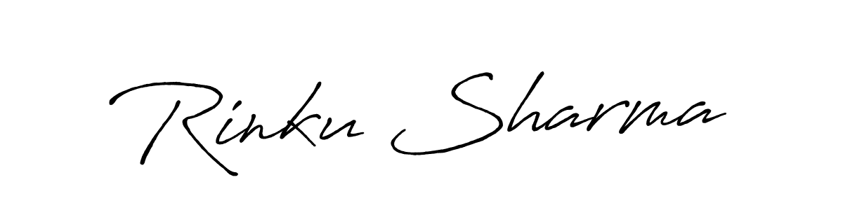 Antro_Vectra_Bolder is a professional signature style that is perfect for those who want to add a touch of class to their signature. It is also a great choice for those who want to make their signature more unique. Get Rinku Sharma name to fancy signature for free. Rinku Sharma signature style 7 images and pictures png