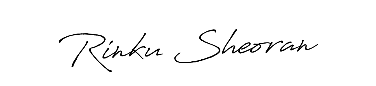 Create a beautiful signature design for name Rinku Sheoran. With this signature (Antro_Vectra_Bolder) fonts, you can make a handwritten signature for free. Rinku Sheoran signature style 7 images and pictures png