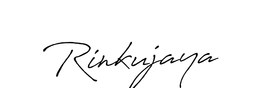 Antro_Vectra_Bolder is a professional signature style that is perfect for those who want to add a touch of class to their signature. It is also a great choice for those who want to make their signature more unique. Get Rinkujaya name to fancy signature for free. Rinkujaya signature style 7 images and pictures png