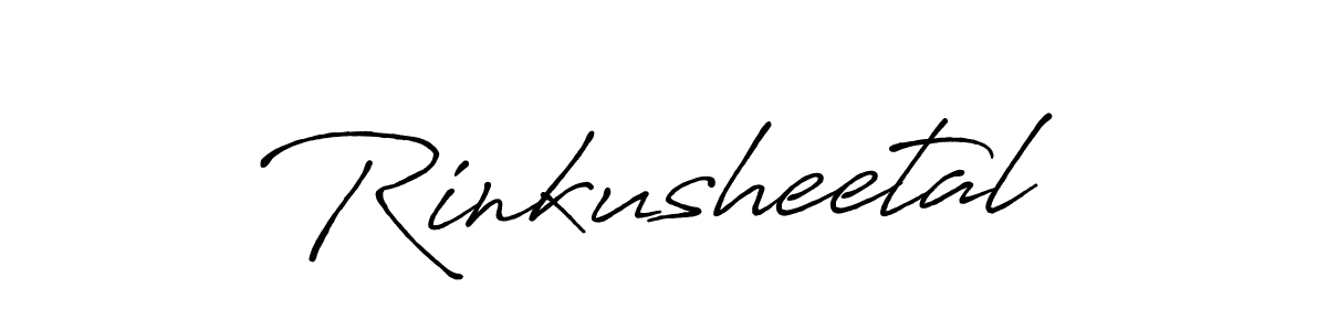 Design your own signature with our free online signature maker. With this signature software, you can create a handwritten (Antro_Vectra_Bolder) signature for name Rinkusheetal. Rinkusheetal signature style 7 images and pictures png