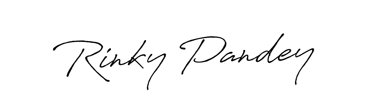 Design your own signature with our free online signature maker. With this signature software, you can create a handwritten (Antro_Vectra_Bolder) signature for name Rinky Pandey. Rinky Pandey signature style 7 images and pictures png