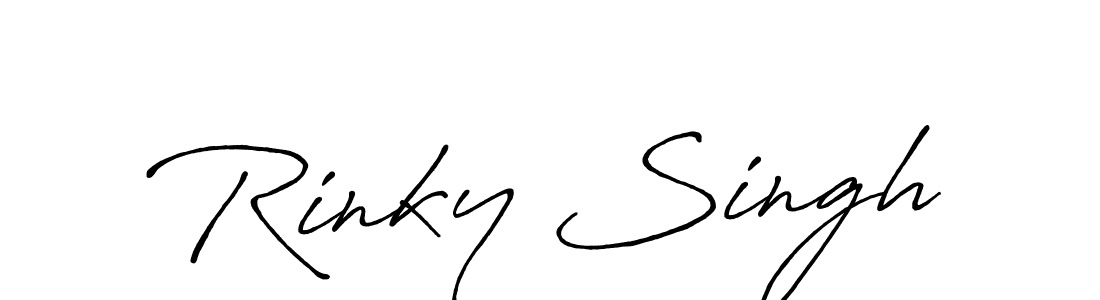 How to Draw Rinky Singh signature style? Antro_Vectra_Bolder is a latest design signature styles for name Rinky Singh. Rinky Singh signature style 7 images and pictures png