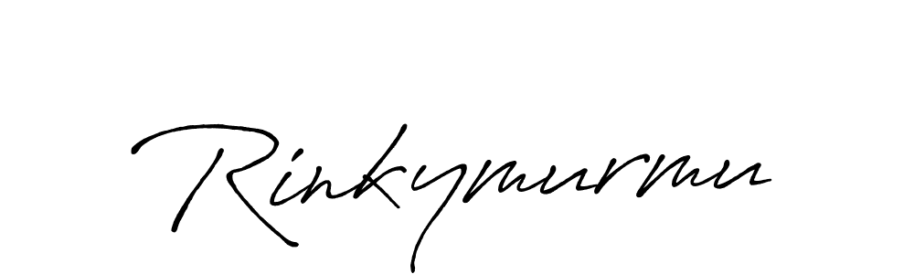 Make a beautiful signature design for name Rinkymurmu. With this signature (Antro_Vectra_Bolder) style, you can create a handwritten signature for free. Rinkymurmu signature style 7 images and pictures png