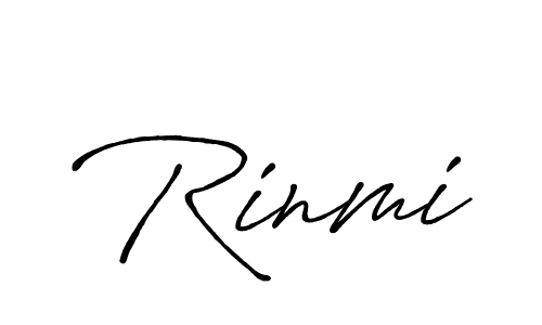 Make a beautiful signature design for name Rinmi. With this signature (Antro_Vectra_Bolder) style, you can create a handwritten signature for free. Rinmi signature style 7 images and pictures png