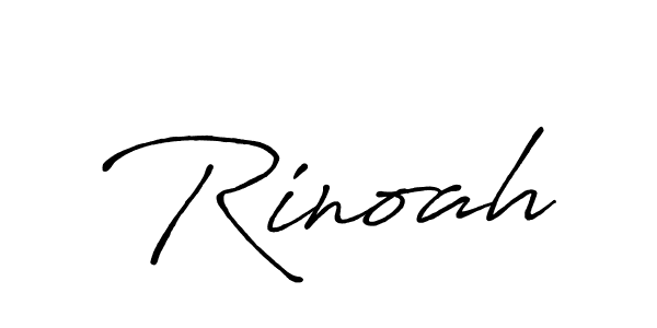 Use a signature maker to create a handwritten signature online. With this signature software, you can design (Antro_Vectra_Bolder) your own signature for name Rinoah. Rinoah signature style 7 images and pictures png
