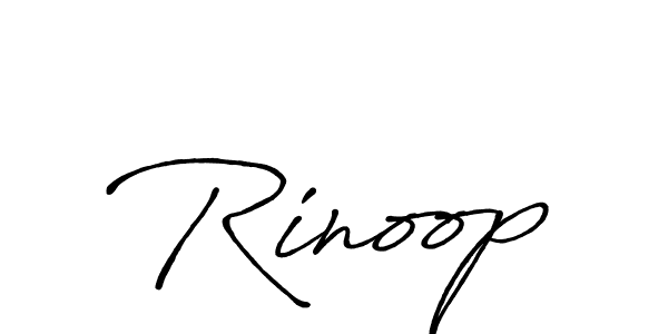 Create a beautiful signature design for name Rinoop. With this signature (Antro_Vectra_Bolder) fonts, you can make a handwritten signature for free. Rinoop signature style 7 images and pictures png