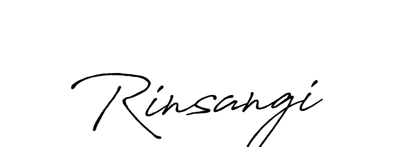 Create a beautiful signature design for name Rinsangi. With this signature (Antro_Vectra_Bolder) fonts, you can make a handwritten signature for free. Rinsangi signature style 7 images and pictures png