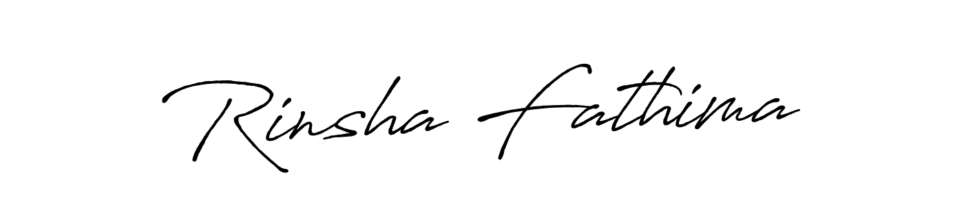 Use a signature maker to create a handwritten signature online. With this signature software, you can design (Antro_Vectra_Bolder) your own signature for name Rinsha Fathima. Rinsha Fathima signature style 7 images and pictures png