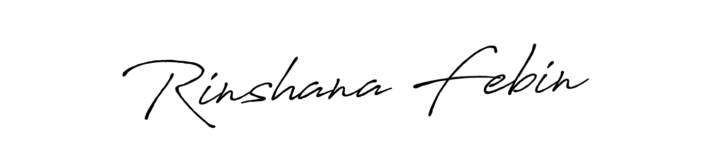 It looks lik you need a new signature style for name Rinshana Febin. Design unique handwritten (Antro_Vectra_Bolder) signature with our free signature maker in just a few clicks. Rinshana Febin signature style 7 images and pictures png