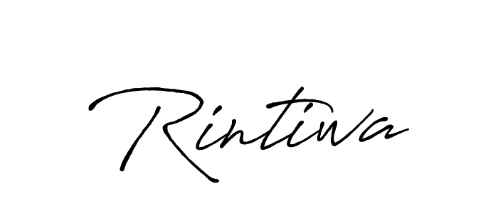 Make a beautiful signature design for name Rintiwa. With this signature (Antro_Vectra_Bolder) style, you can create a handwritten signature for free. Rintiwa signature style 7 images and pictures png
