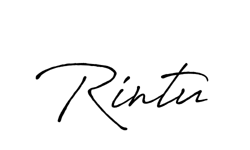 Also You can easily find your signature by using the search form. We will create Rintu name handwritten signature images for you free of cost using Antro_Vectra_Bolder sign style. Rintu signature style 7 images and pictures png