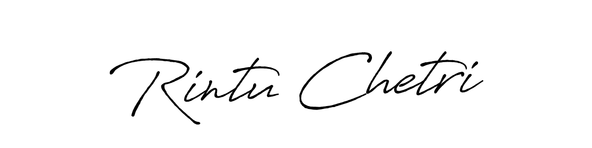 Design your own signature with our free online signature maker. With this signature software, you can create a handwritten (Antro_Vectra_Bolder) signature for name Rintu Chetri. Rintu Chetri signature style 7 images and pictures png
