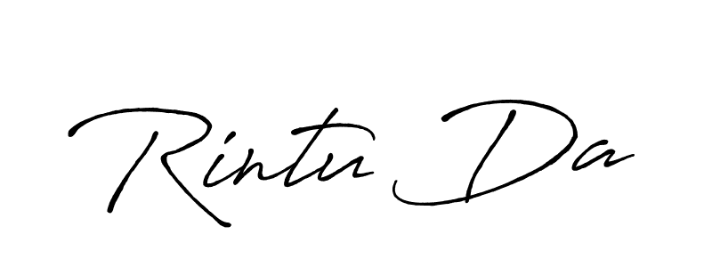 Also You can easily find your signature by using the search form. We will create Rintu Da name handwritten signature images for you free of cost using Antro_Vectra_Bolder sign style. Rintu Da signature style 7 images and pictures png