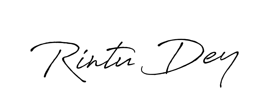 Design your own signature with our free online signature maker. With this signature software, you can create a handwritten (Antro_Vectra_Bolder) signature for name Rintu Dey. Rintu Dey signature style 7 images and pictures png