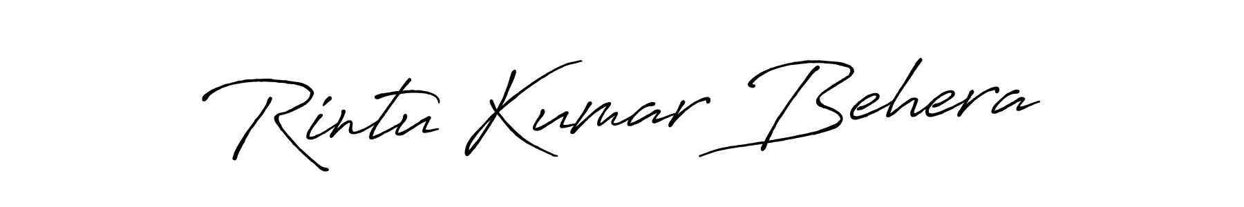 The best way (Antro_Vectra_Bolder) to make a short signature is to pick only two or three words in your name. The name Rintu Kumar Behera include a total of six letters. For converting this name. Rintu Kumar Behera signature style 7 images and pictures png