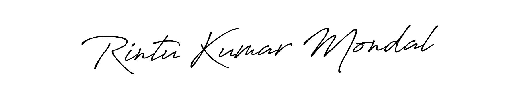 Also You can easily find your signature by using the search form. We will create Rintu Kumar Mondal name handwritten signature images for you free of cost using Antro_Vectra_Bolder sign style. Rintu Kumar Mondal signature style 7 images and pictures png