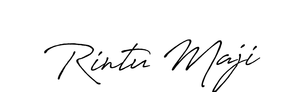 Similarly Antro_Vectra_Bolder is the best handwritten signature design. Signature creator online .You can use it as an online autograph creator for name Rintu Maji. Rintu Maji signature style 7 images and pictures png