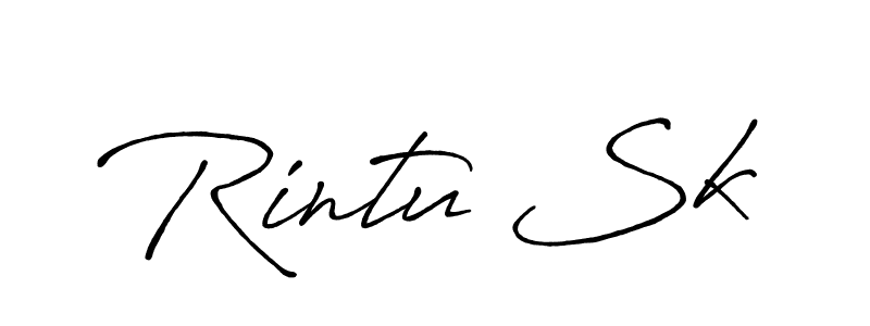 Once you've used our free online signature maker to create your best signature Antro_Vectra_Bolder style, it's time to enjoy all of the benefits that Rintu Sk name signing documents. Rintu Sk signature style 7 images and pictures png