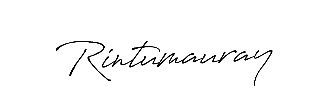 if you are searching for the best signature style for your name Rintumauray. so please give up your signature search. here we have designed multiple signature styles  using Antro_Vectra_Bolder. Rintumauray signature style 7 images and pictures png