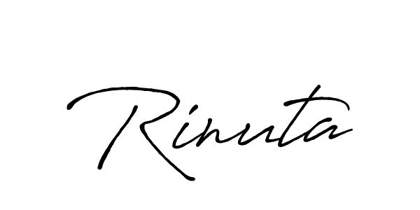 Make a beautiful signature design for name Rinuta. With this signature (Antro_Vectra_Bolder) style, you can create a handwritten signature for free. Rinuta signature style 7 images and pictures png