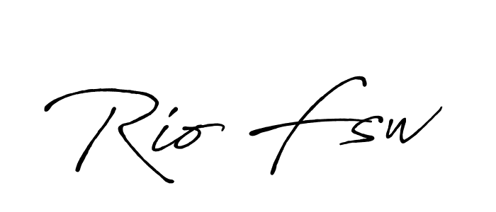 It looks lik you need a new signature style for name Rio Fsw. Design unique handwritten (Antro_Vectra_Bolder) signature with our free signature maker in just a few clicks. Rio Fsw signature style 7 images and pictures png