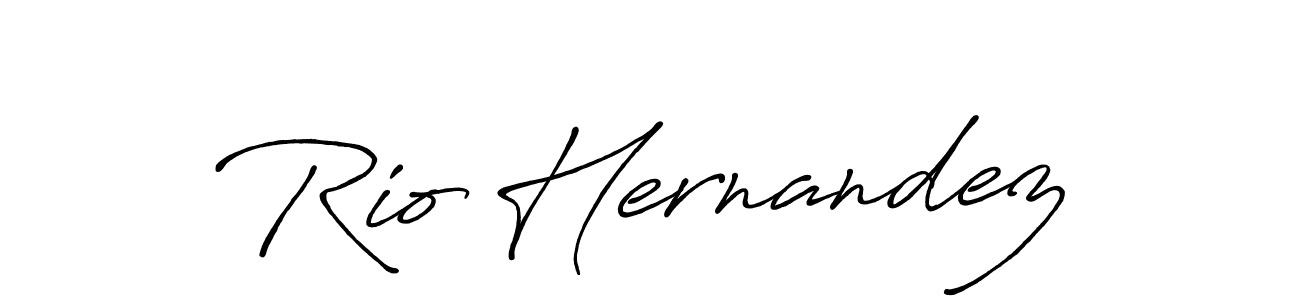 The best way (Antro_Vectra_Bolder) to make a short signature is to pick only two or three words in your name. The name Rio Hernandez include a total of six letters. For converting this name. Rio Hernandez signature style 7 images and pictures png