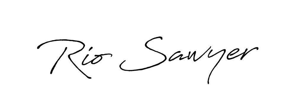 Rio Sawyer stylish signature style. Best Handwritten Sign (Antro_Vectra_Bolder) for my name. Handwritten Signature Collection Ideas for my name Rio Sawyer. Rio Sawyer signature style 7 images and pictures png