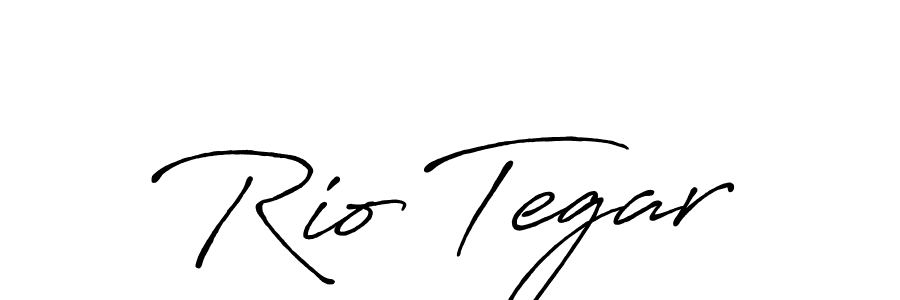 This is the best signature style for the Rio Tegar name. Also you like these signature font (Antro_Vectra_Bolder). Mix name signature. Rio Tegar signature style 7 images and pictures png