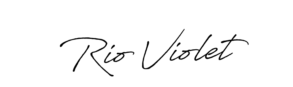 Design your own signature with our free online signature maker. With this signature software, you can create a handwritten (Antro_Vectra_Bolder) signature for name Rio Violet. Rio Violet signature style 7 images and pictures png