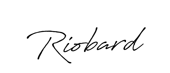 Riobard stylish signature style. Best Handwritten Sign (Antro_Vectra_Bolder) for my name. Handwritten Signature Collection Ideas for my name Riobard. Riobard signature style 7 images and pictures png