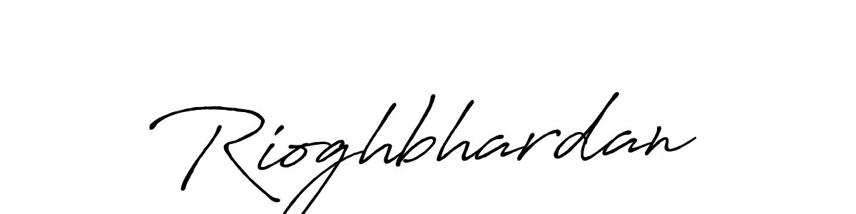 Make a beautiful signature design for name Rioghbhardan. With this signature (Antro_Vectra_Bolder) style, you can create a handwritten signature for free. Rioghbhardan signature style 7 images and pictures png