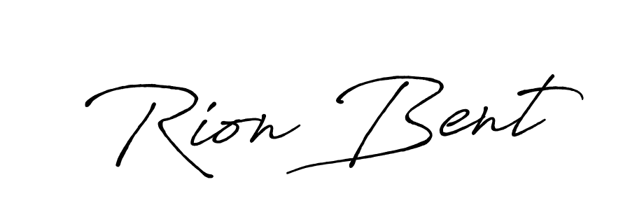 Design your own signature with our free online signature maker. With this signature software, you can create a handwritten (Antro_Vectra_Bolder) signature for name Rion Bent. Rion Bent signature style 7 images and pictures png