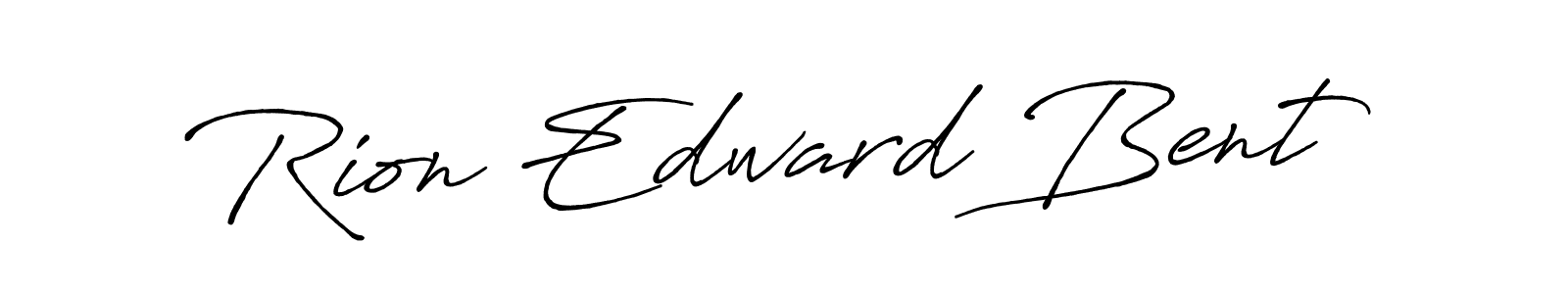 Make a beautiful signature design for name Rion Edward Bent. Use this online signature maker to create a handwritten signature for free. Rion Edward Bent signature style 7 images and pictures png