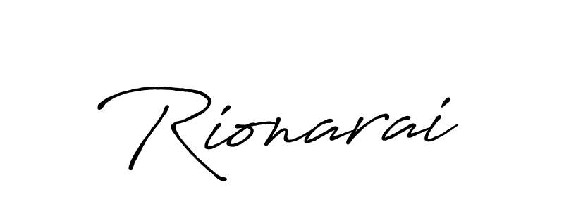 How to make Rionarai name signature. Use Antro_Vectra_Bolder style for creating short signs online. This is the latest handwritten sign. Rionarai signature style 7 images and pictures png