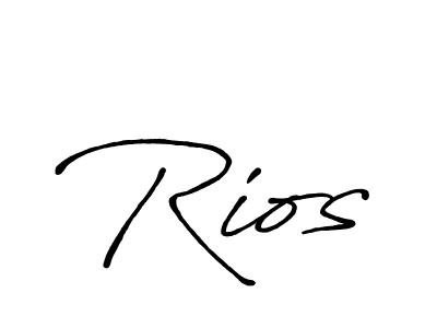 It looks lik you need a new signature style for name Rios. Design unique handwritten (Antro_Vectra_Bolder) signature with our free signature maker in just a few clicks. Rios signature style 7 images and pictures png