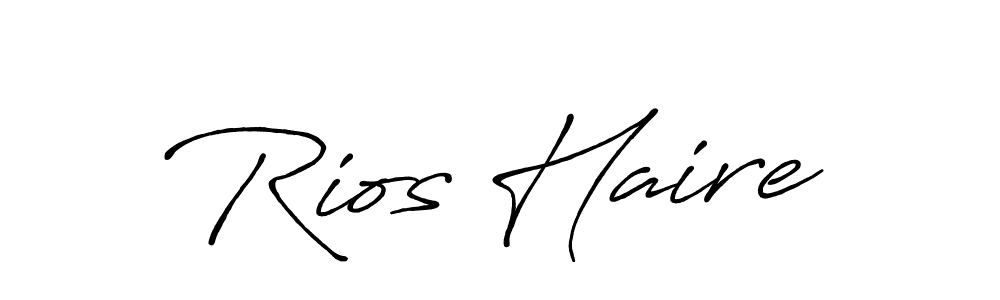 Also we have Rios Haire name is the best signature style. Create professional handwritten signature collection using Antro_Vectra_Bolder autograph style. Rios Haire signature style 7 images and pictures png