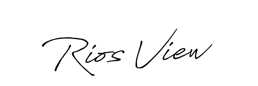 Make a beautiful signature design for name Rios View. With this signature (Antro_Vectra_Bolder) style, you can create a handwritten signature for free. Rios View signature style 7 images and pictures png