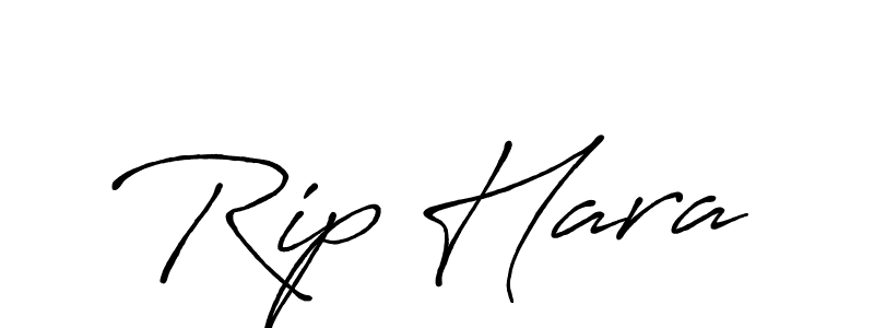 Make a beautiful signature design for name Rip Hara. With this signature (Antro_Vectra_Bolder) style, you can create a handwritten signature for free. Rip Hara signature style 7 images and pictures png