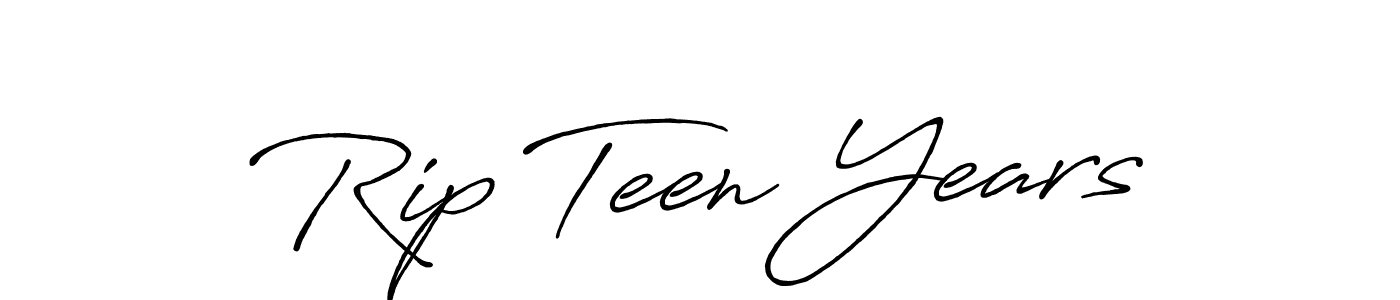 You should practise on your own different ways (Antro_Vectra_Bolder) to write your name (Rip Teen Years) in signature. don't let someone else do it for you. Rip Teen Years signature style 7 images and pictures png