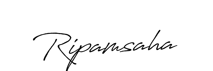 Design your own signature with our free online signature maker. With this signature software, you can create a handwritten (Antro_Vectra_Bolder) signature for name Ripamsaha. Ripamsaha signature style 7 images and pictures png