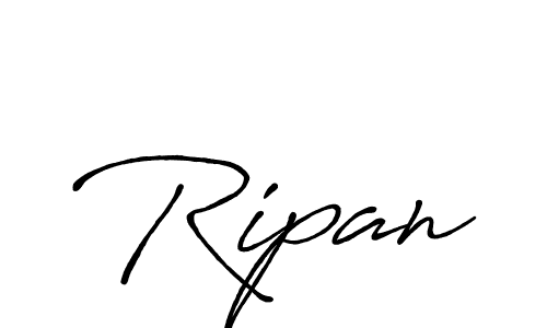 Use a signature maker to create a handwritten signature online. With this signature software, you can design (Antro_Vectra_Bolder) your own signature for name Ripan. Ripan signature style 7 images and pictures png